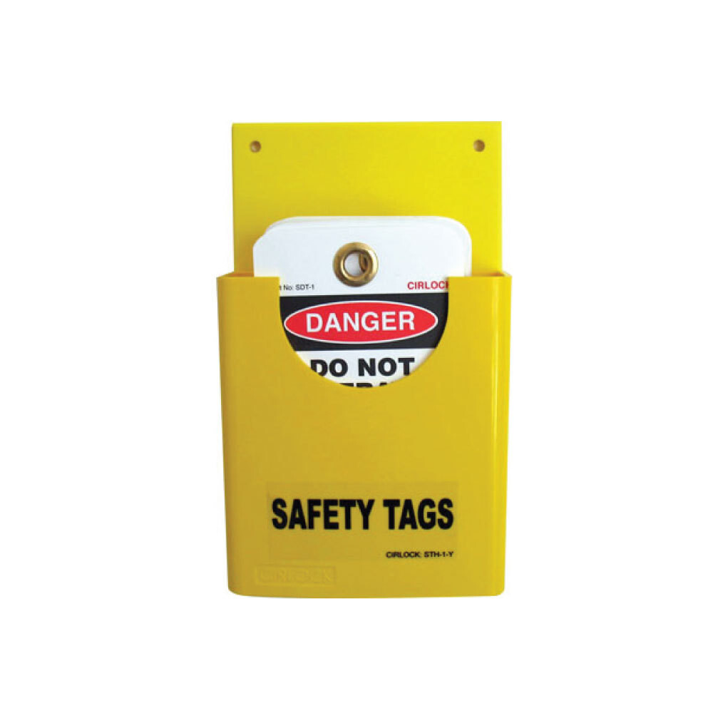 Cirlock Safety Tag Holder - Yellow | Cirlock | Price Match Guarantee