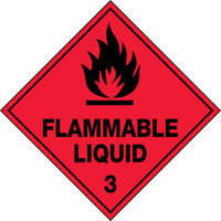 Flammable Liquid 3 Safety Sign